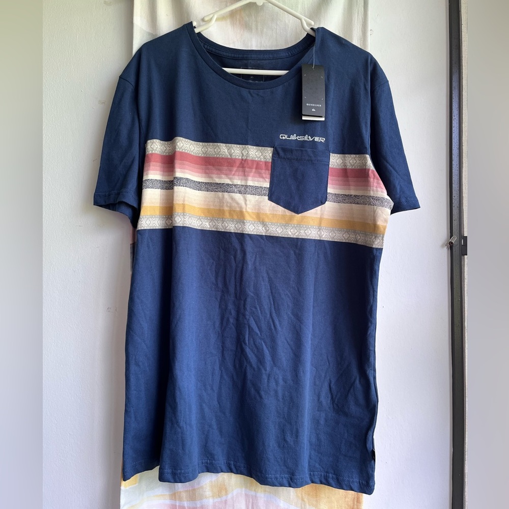 Quicksilver shortsleeved tshirt, blue, Large
